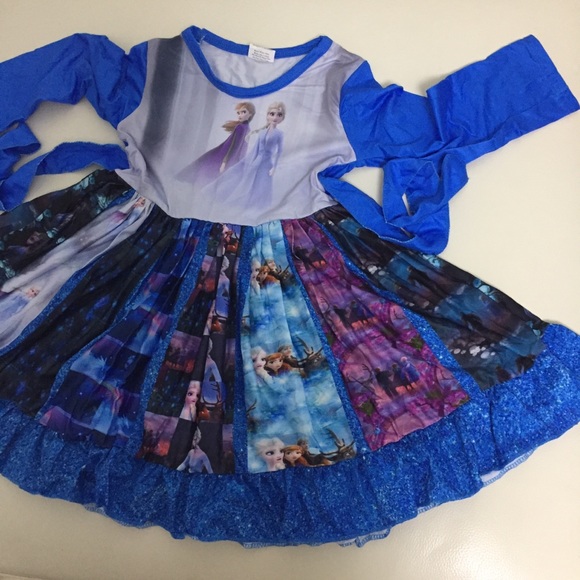 Frozen Elsa Anna Cute Twirl Dress - Picture 6 of 7